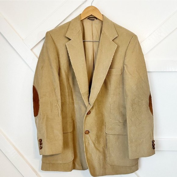 Haggar Other - Vintage Haggar 1970s Corduroy Suede Elbow Patch Western Sport Coat 42 Jacket